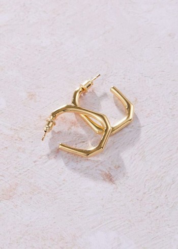 Phase Eight Blakeley Gold Plated Hoop Jewellery Gold Canada | TJHKSE-852